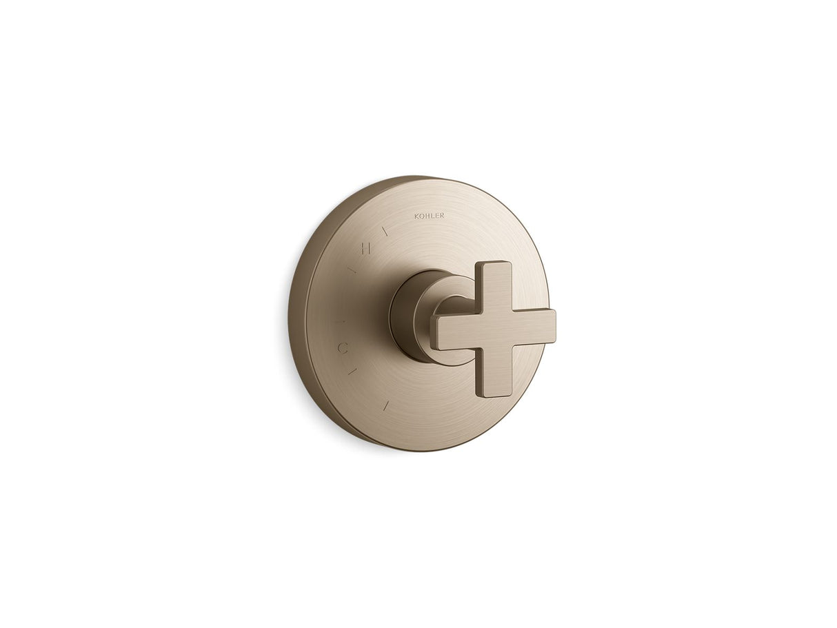 Composed® Rite-Temp® valve trim with cross handle