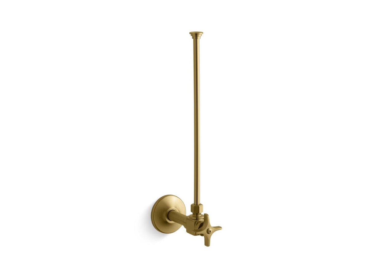 3/8" NPT angle supply with stop and annealed vertical tube