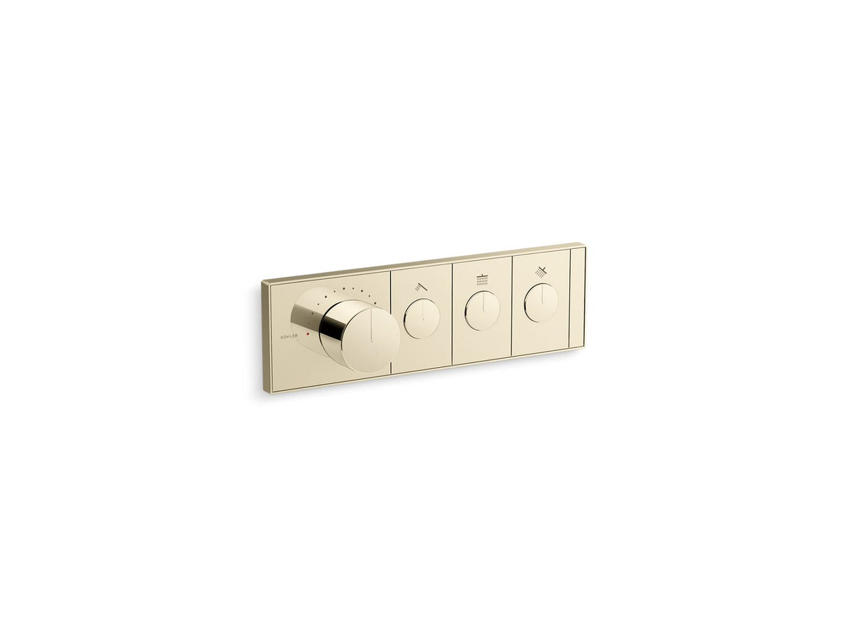 Anthem® Three-outlet recessed mechanical thermostatic valve control