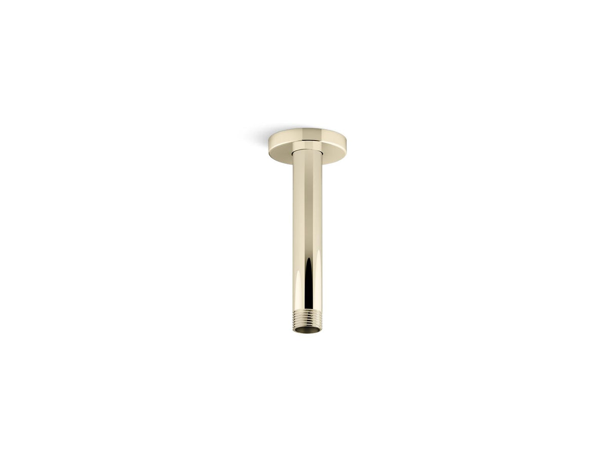 Statement® 6" ceiling-mount single-function rainhead arm and flange
