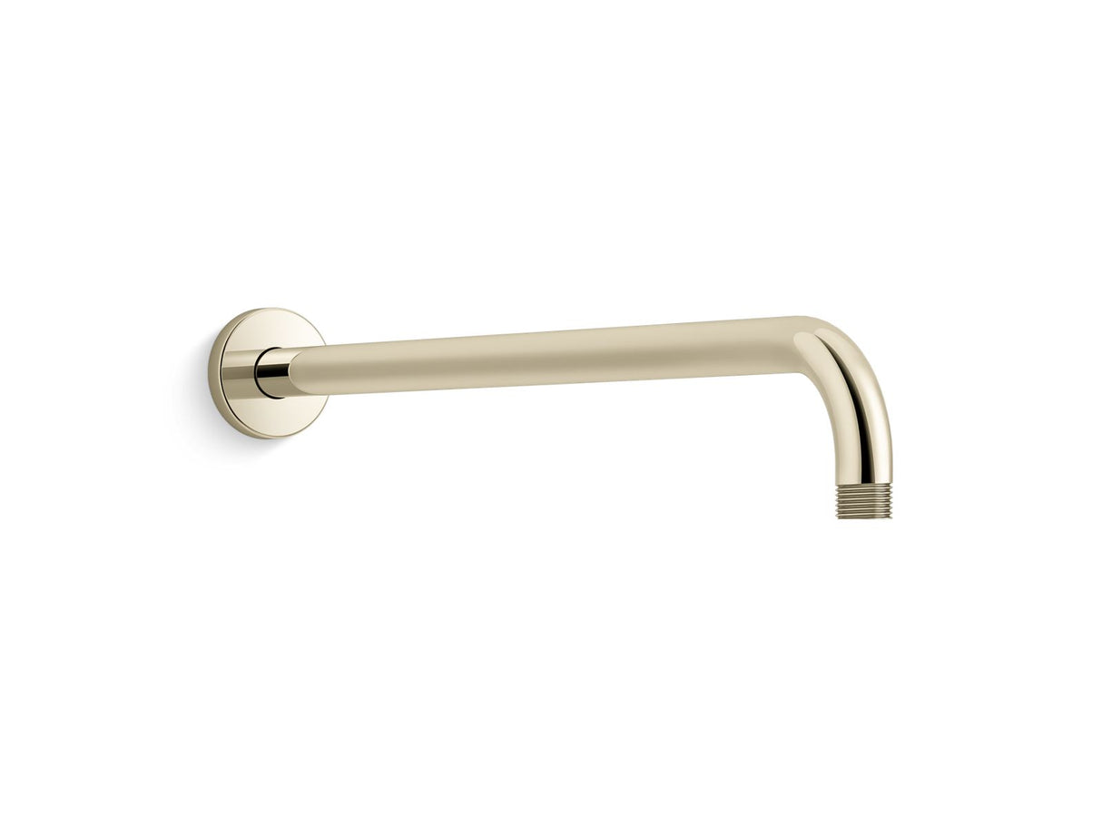 Statement® 19" wall-mount single-function rainhead arm and flange