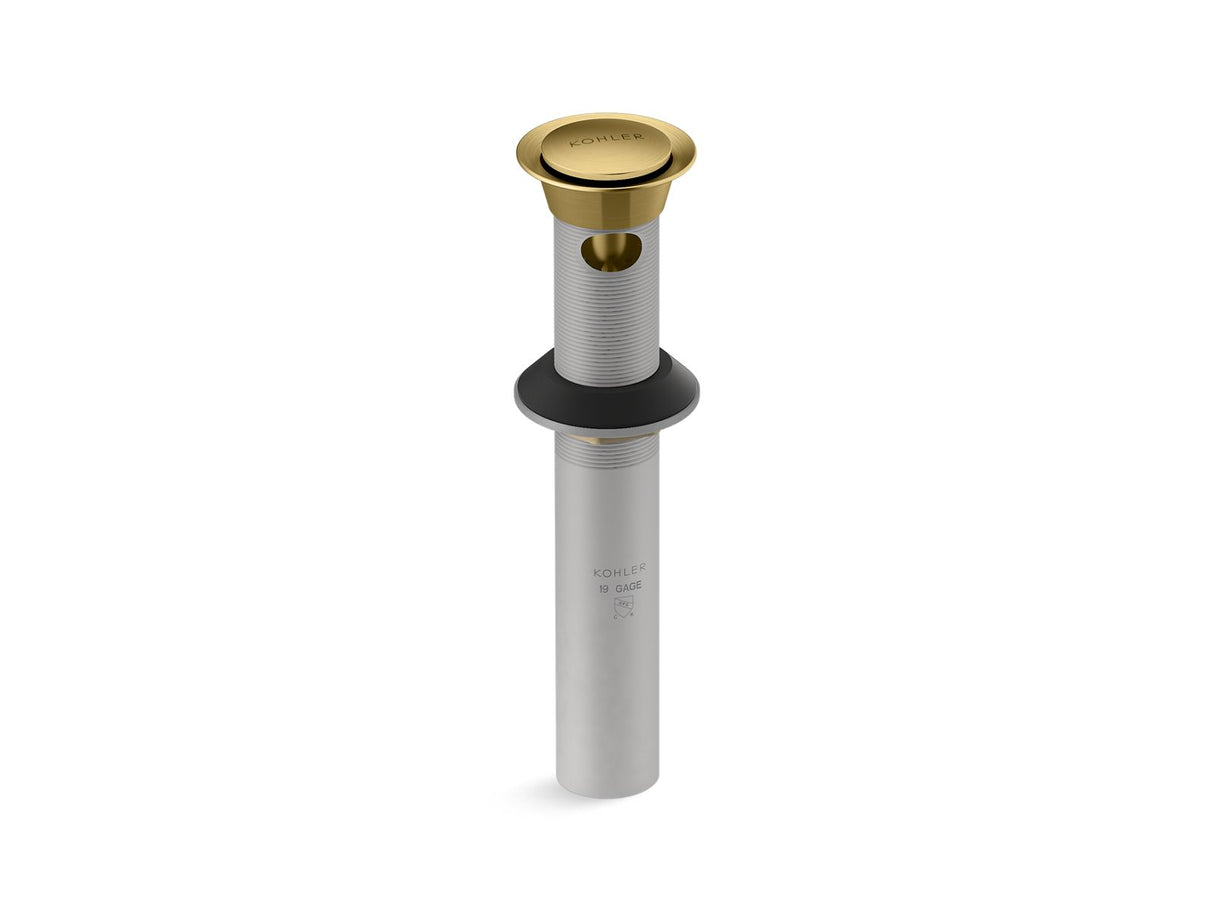 Clicker drain with overflow