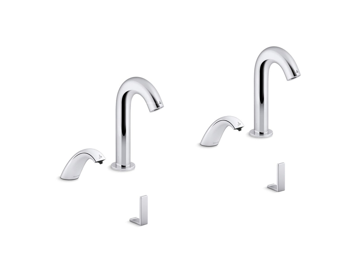Oblo™ Curve Touchless lavatory faucets and soap dispensers for Constellation™ lavatory system, 0.5 gpm