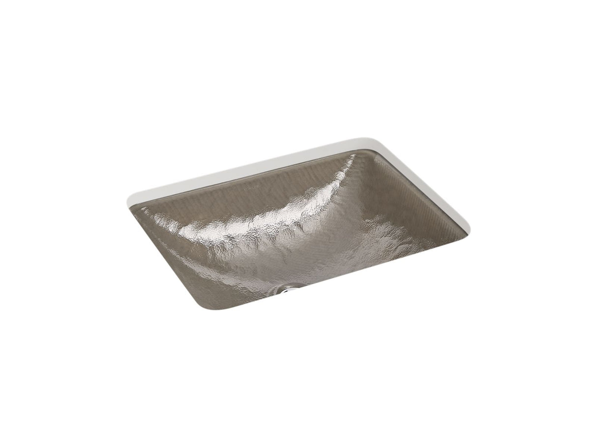 Yepsen® 20" rectangular undermount bathroom sink, no overflow