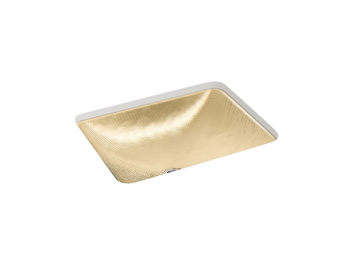 Yepsen® 20" rectangular undermount bathroom sink, no overflow