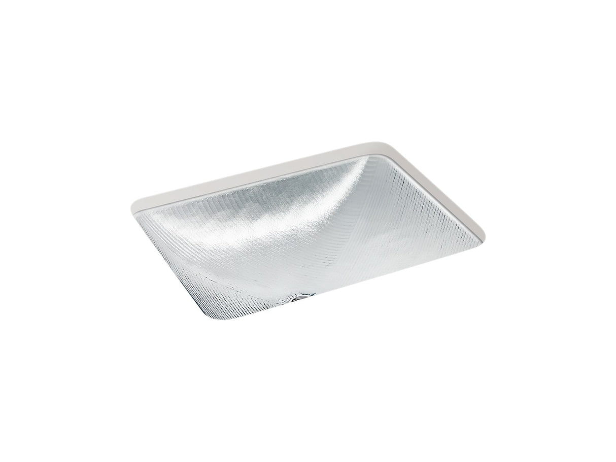 Yepsen® 20" rectangular undermount bathroom sink, no overflow