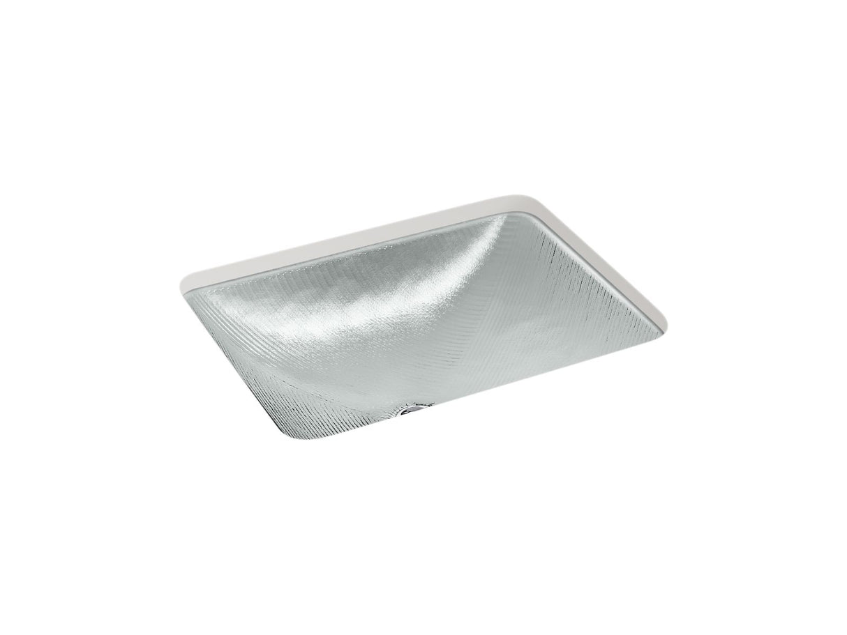 Yepsen® 20" rectangular undermount bathroom sink, no overflow