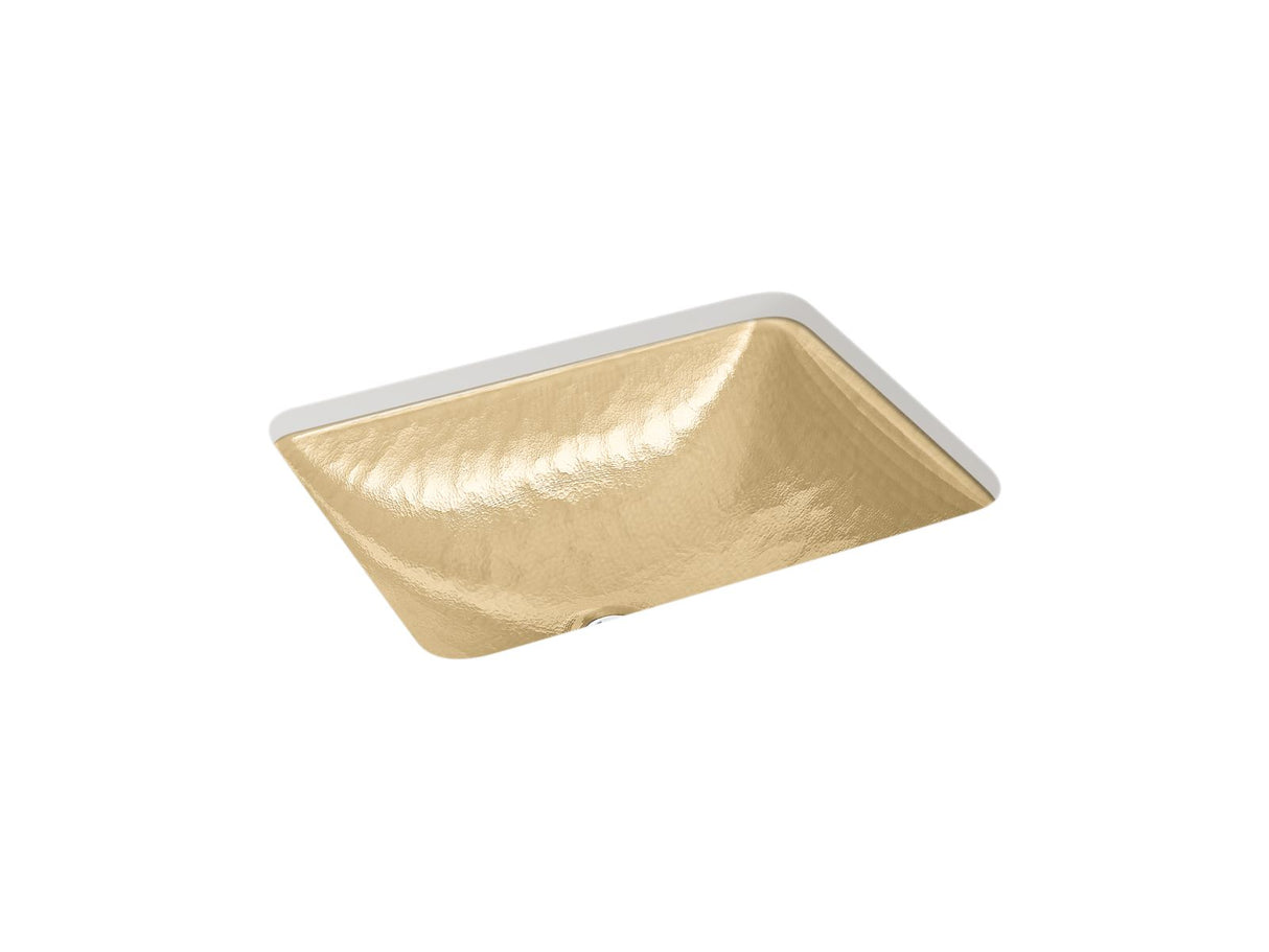 Yepsen® 20" rectangular undermount bathroom sink, no overflow