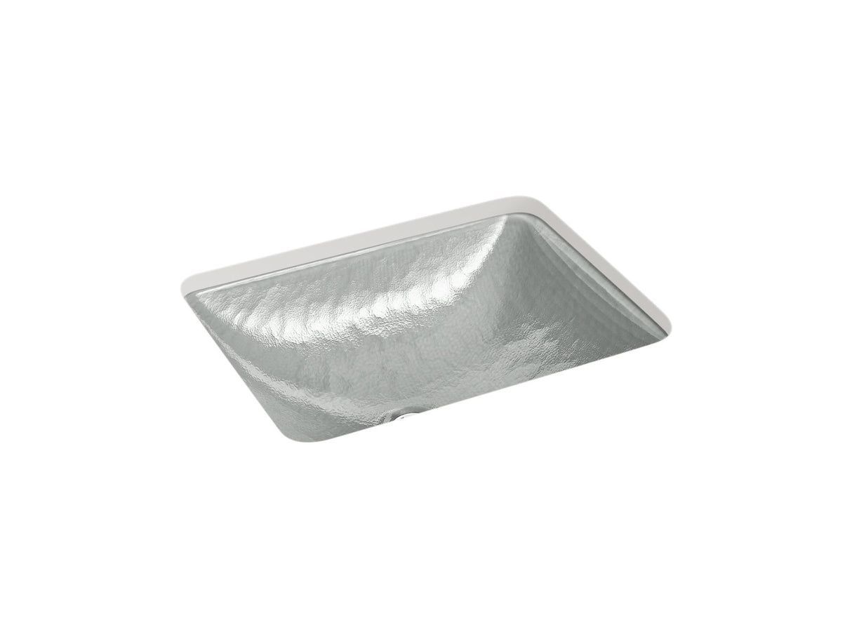 Yepsen® 20" rectangular undermount bathroom sink, no overflow