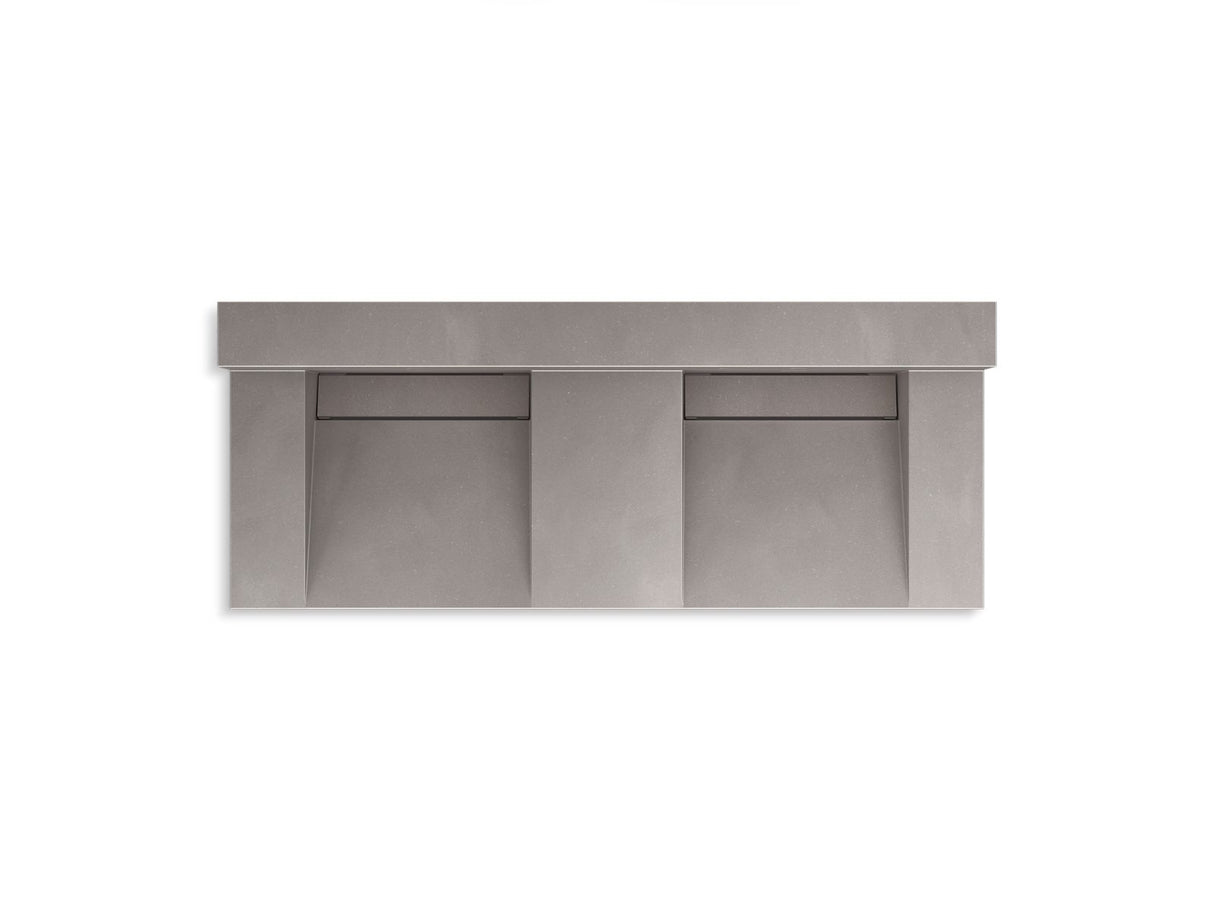 Constellation™ 60" wall-mount basin lavatory system with backsplash