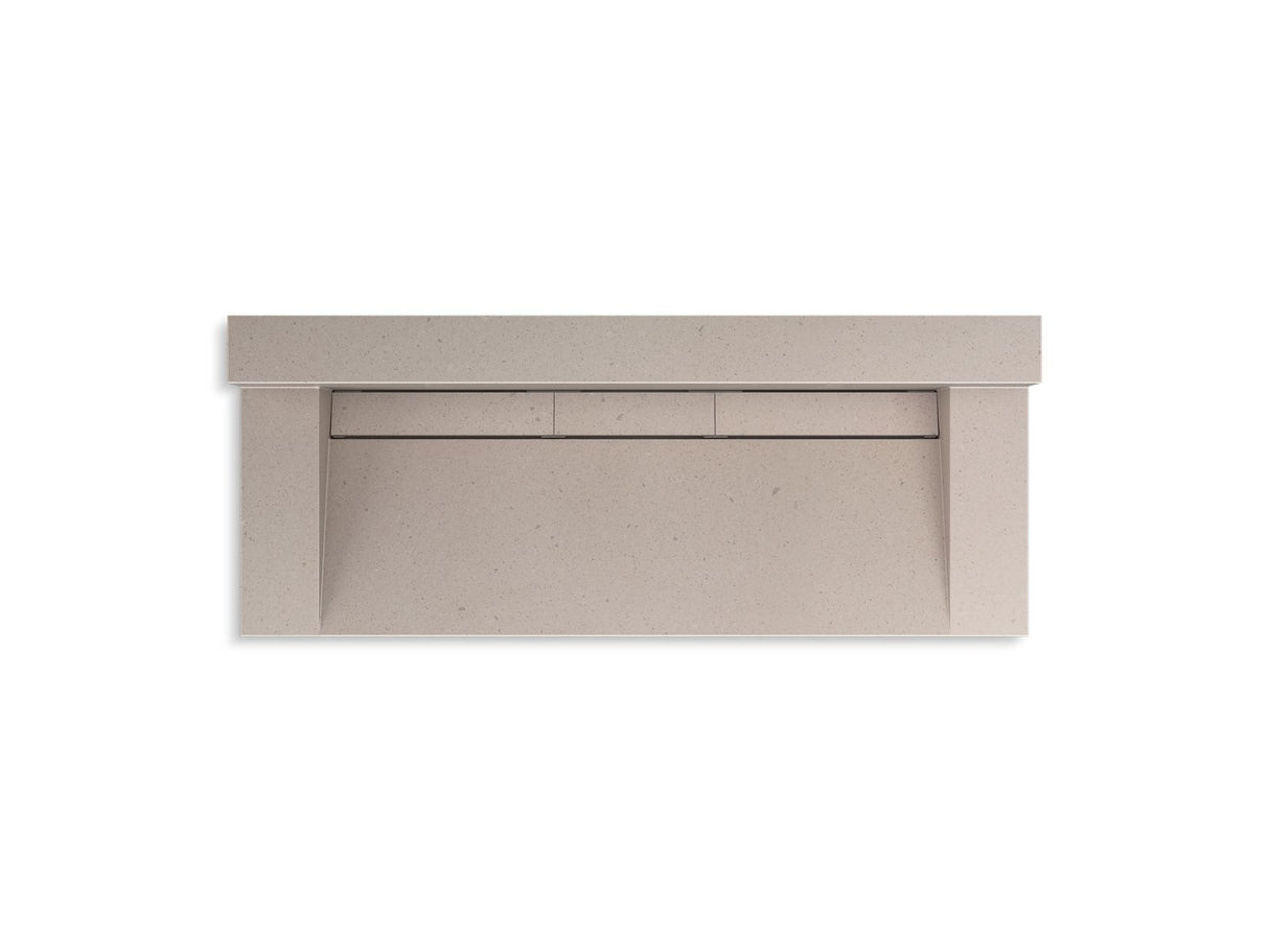 Constellation™ 60" wall-mount trough lavatory system with backsplash