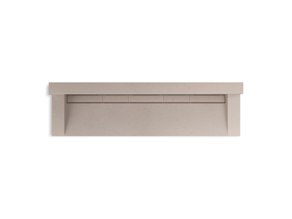 Constellation™ 90" wall-mount trough lavatory system with backsplash