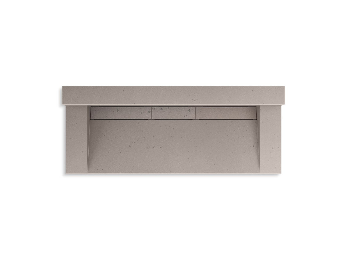Constellation™ 60" wall-mount trough lavatory system with backsplash