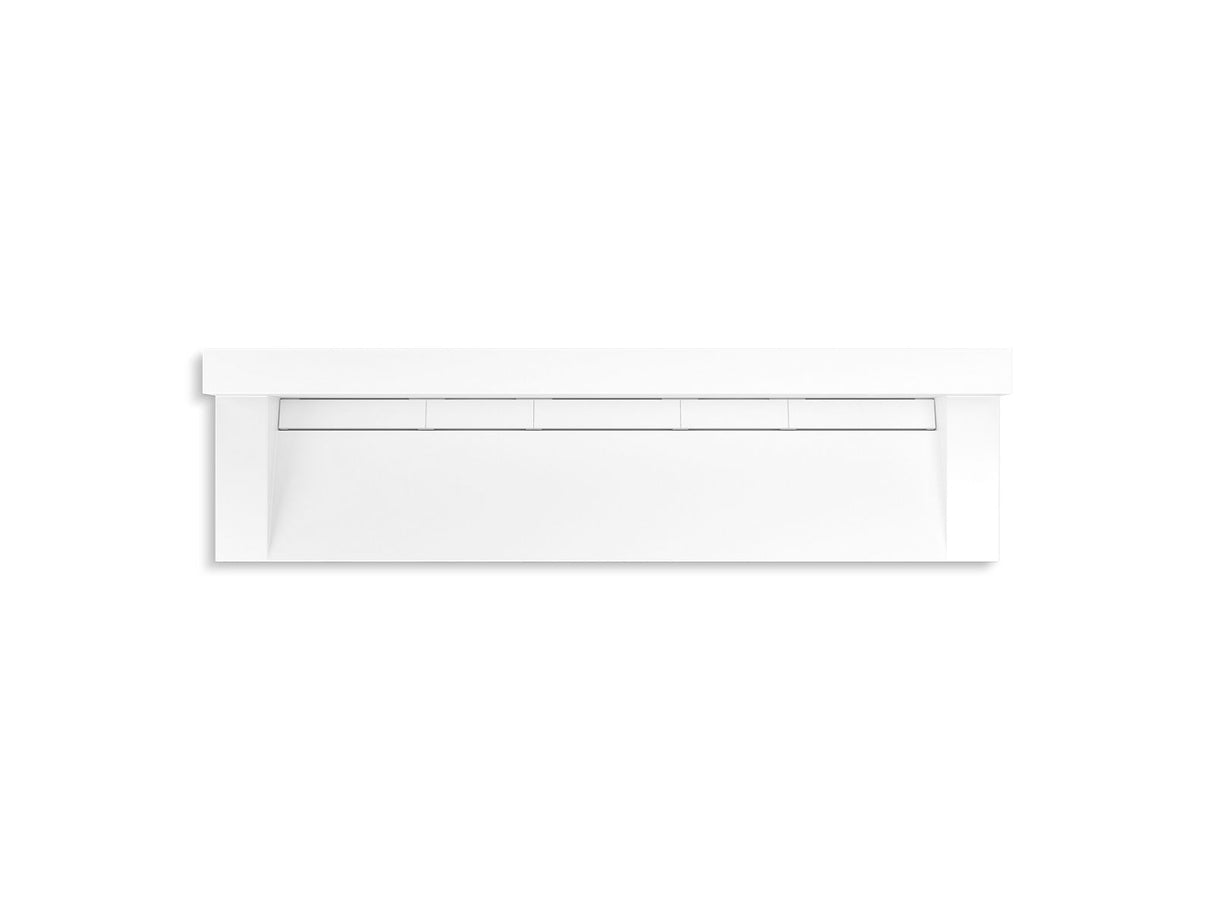 Constellation™ 90" wall-mount trough lavatory system with backsplash