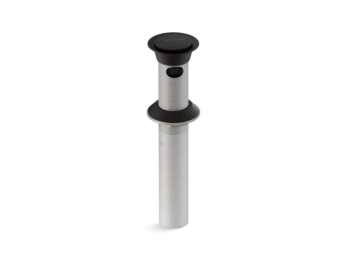 Clicker drain with overflow