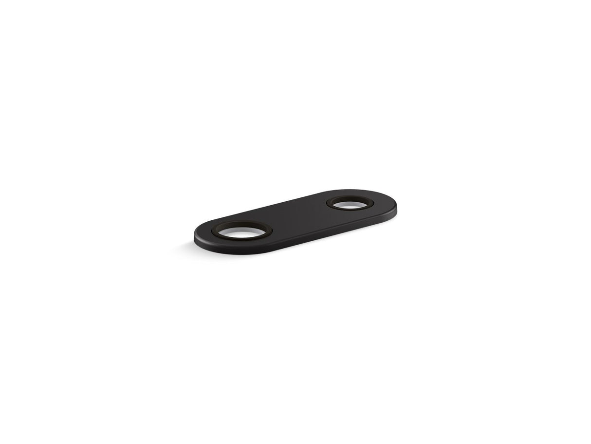 4" two-hole escutcheon plate for Insight™ and Kinesis® lavatory faucets and soap dispensers