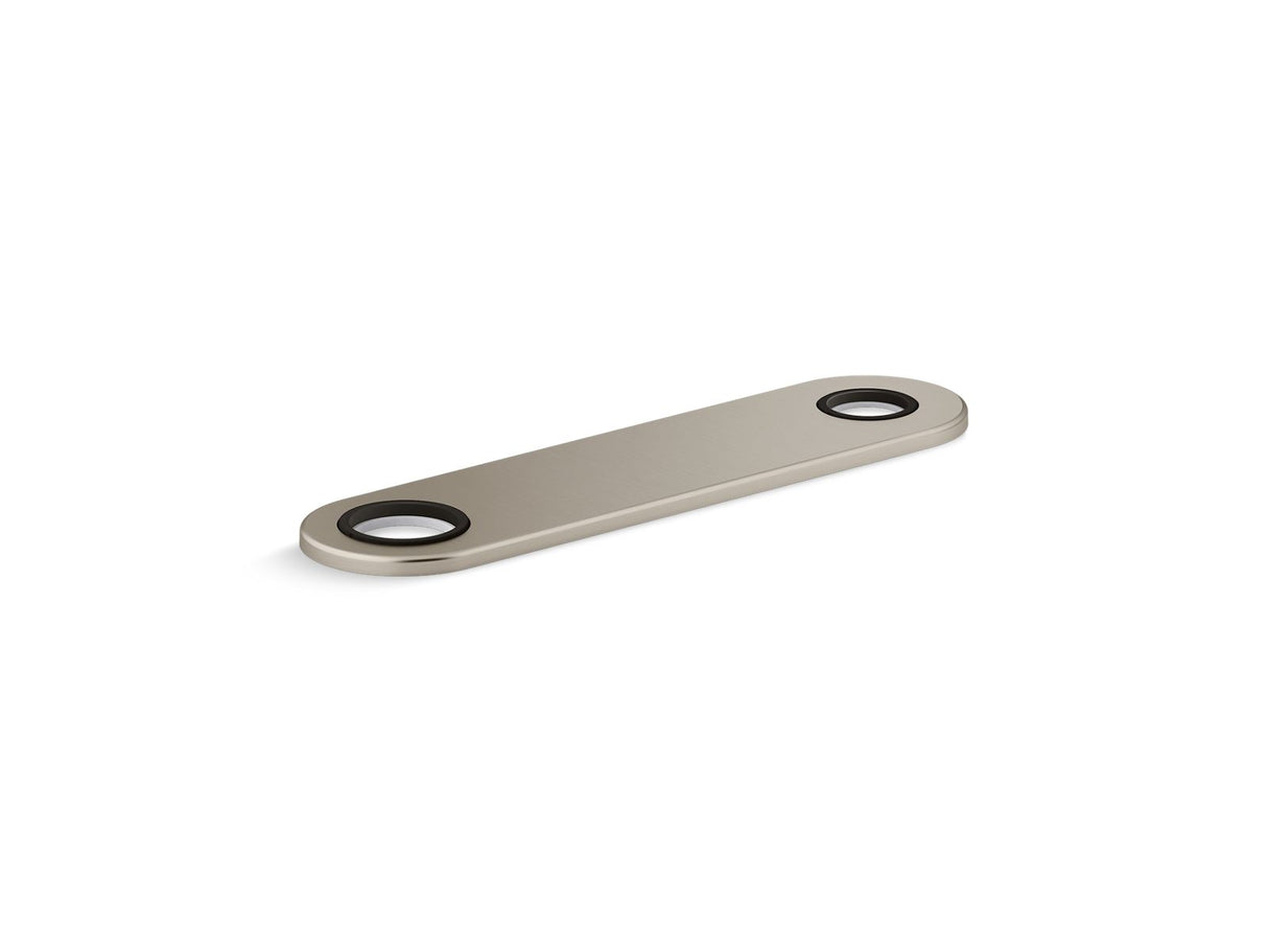 8" two-hole escutcheon plate for Insight™ and Kinesis® lavatory faucets and soap dispensers