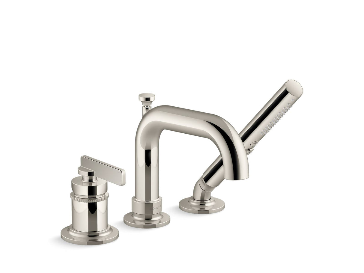 Castia® by Studio McGee Deck-mount bath faucet with handshower