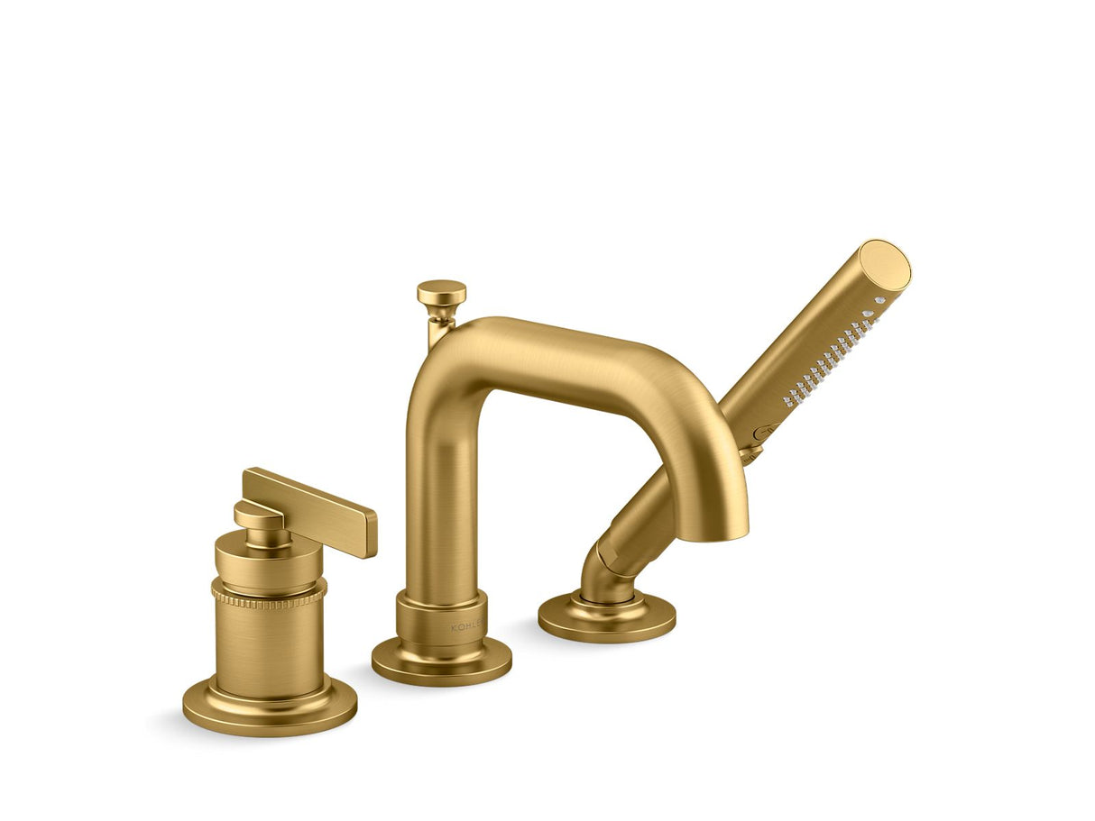 Castia® by Studio McGee Deck-mount bath faucet with handshower