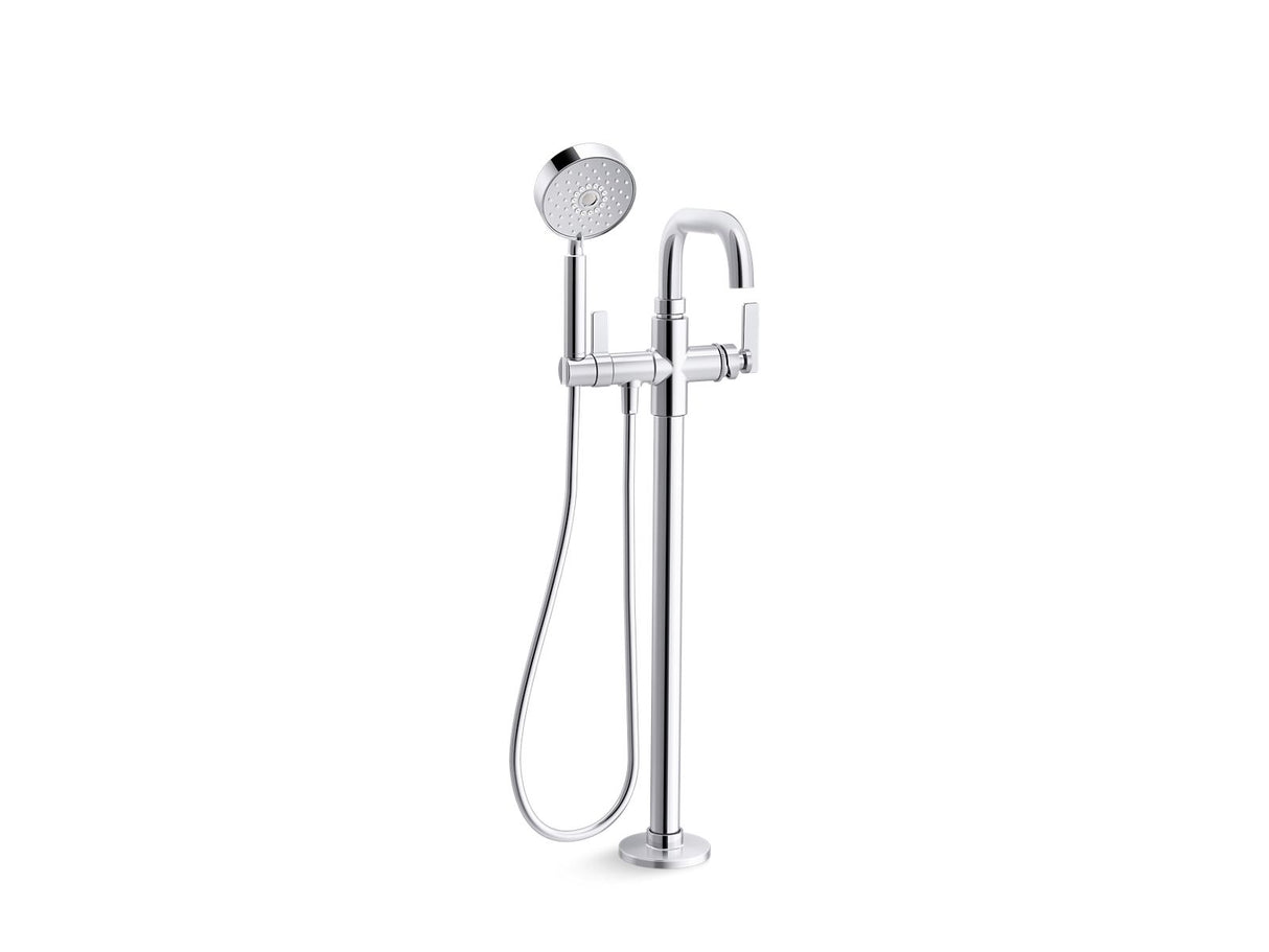 Castia® by Studio McGee Floor-mount bath filler trim with handshower
