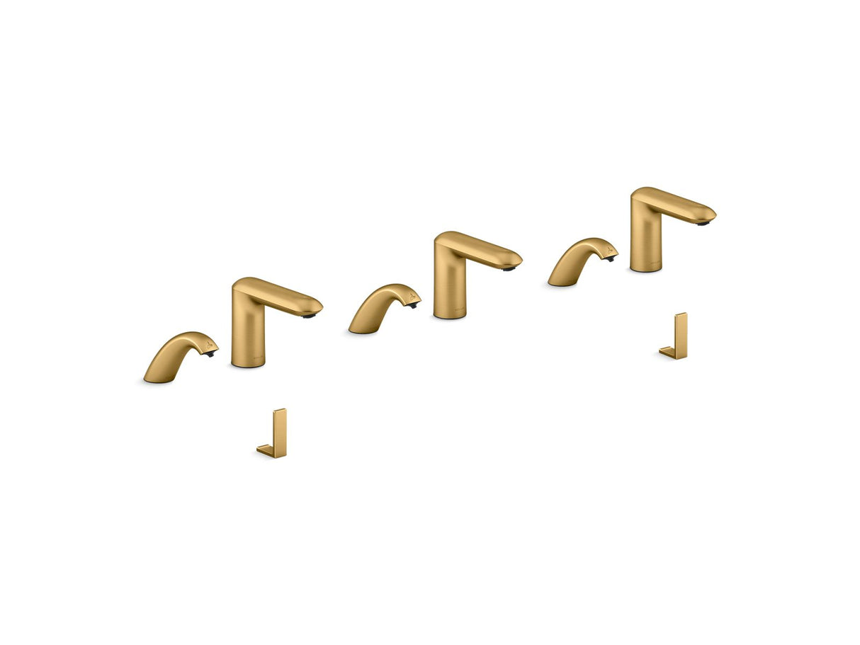 Kumin® Curve Touchless lavatory faucets and soap dispensers for Constellation™ lavatory system, 0.5 gpm