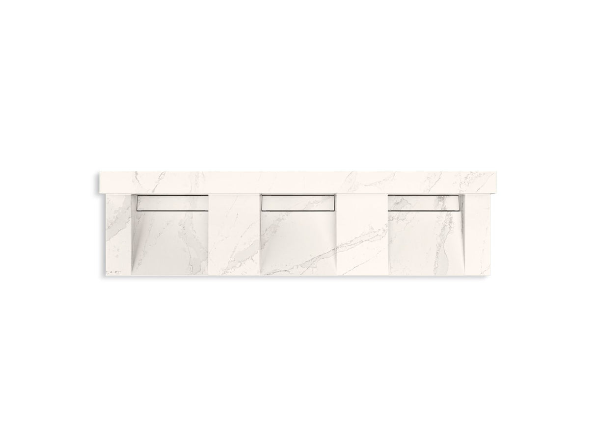 Constellation™ 90" wall-mount basin lavatory system with backsplash