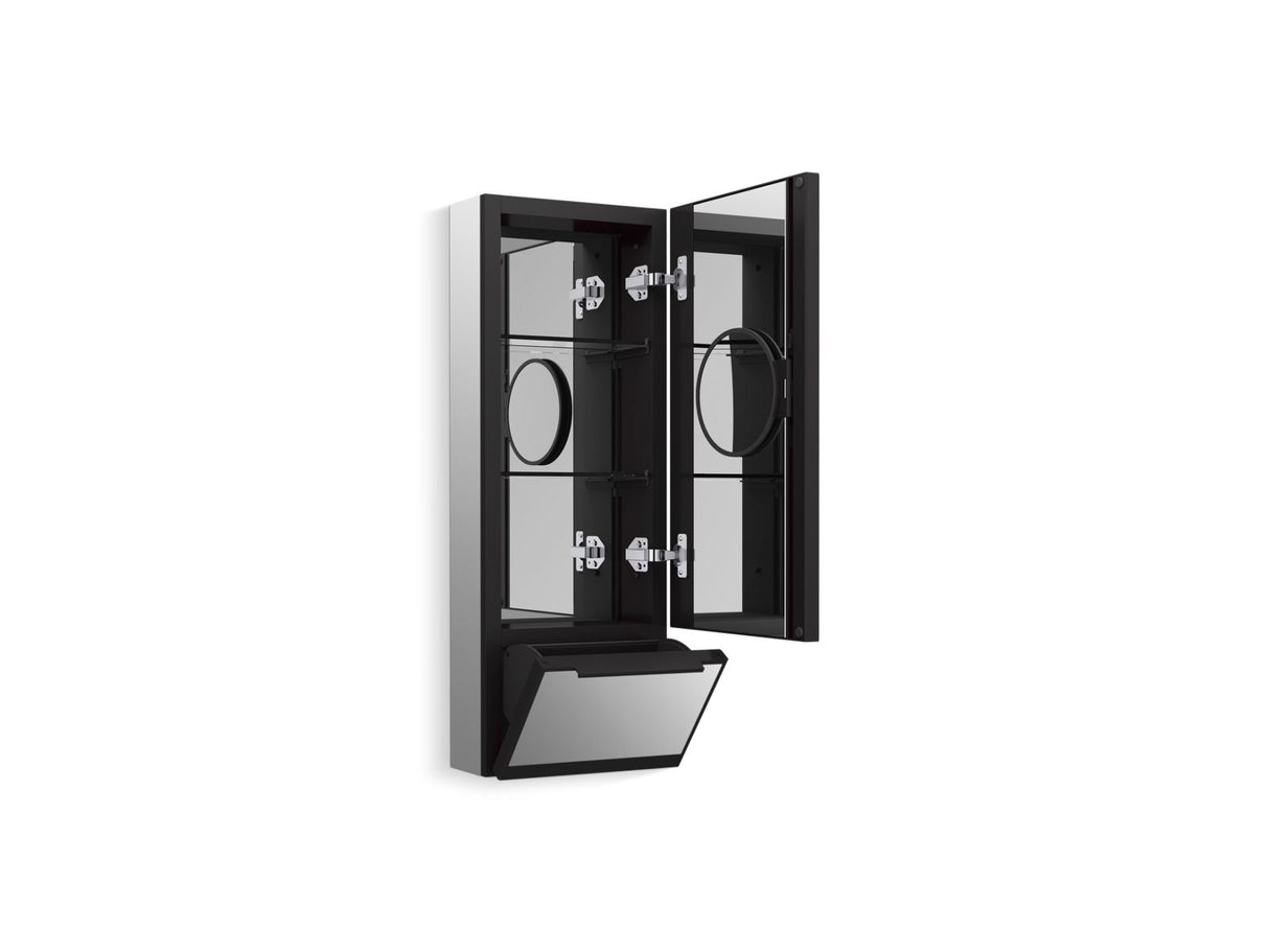 Collage® 12" x 32" framed medicine cabinet, right-hinged