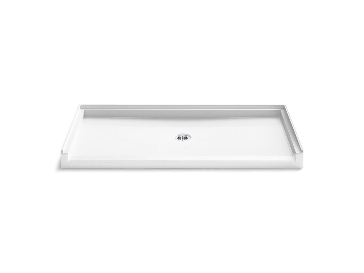 Stoneridge® 62" x 31" alcove shower base, center drain