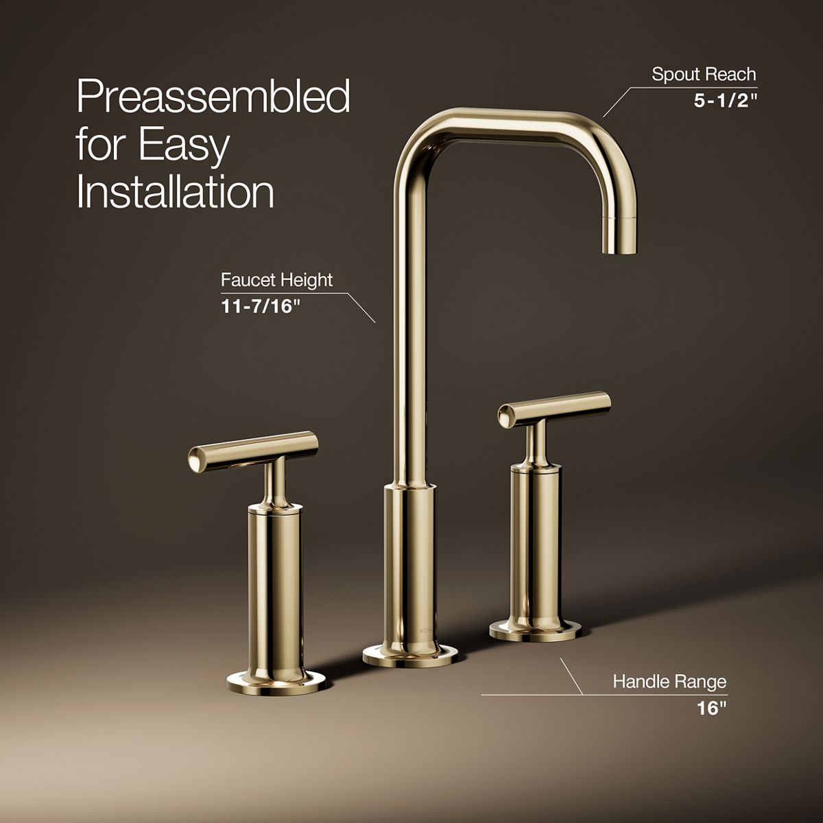 Purist® Widespread bathroom sink faucet with Lever handles, 1.2 gpm