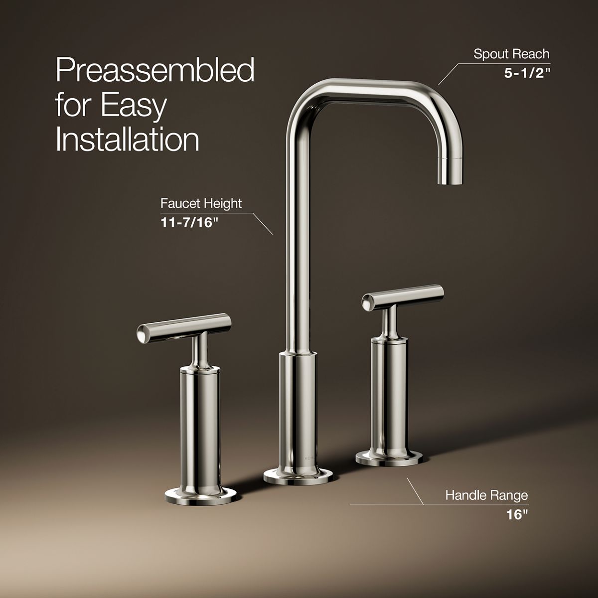 Purist® Widespread bathroom sink faucet with Lever handles, 1.2 gpm