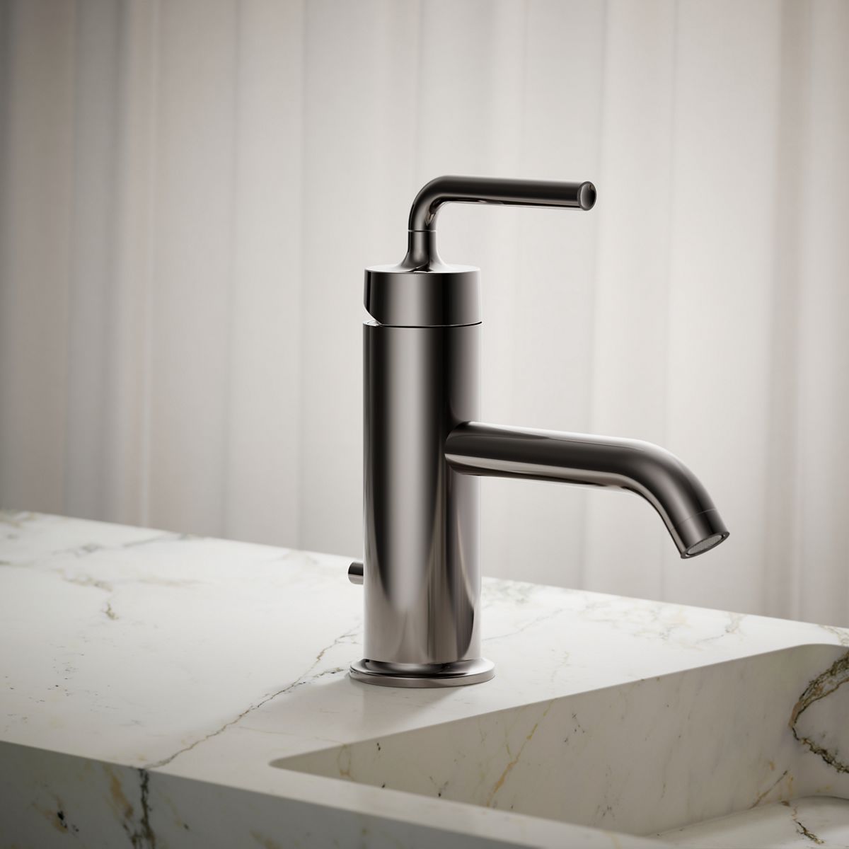 Purist® Single-handle bathroom sink faucet with Straight Lever handle, 1.2 gpm