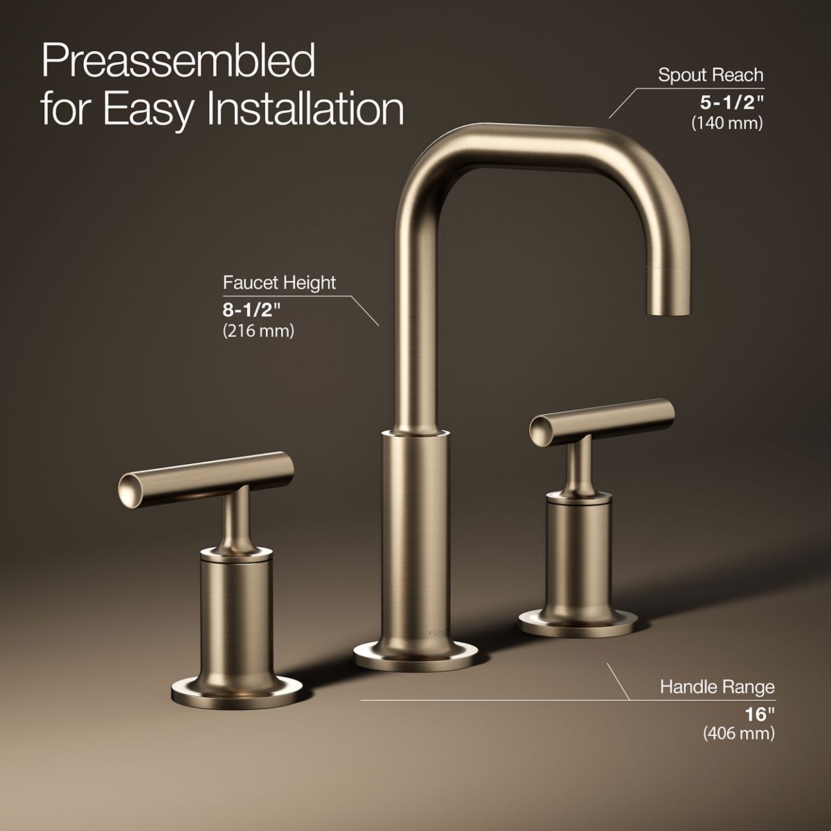 Purist® Widespread bathroom sink faucet with Lever handles, 1.2 gpm