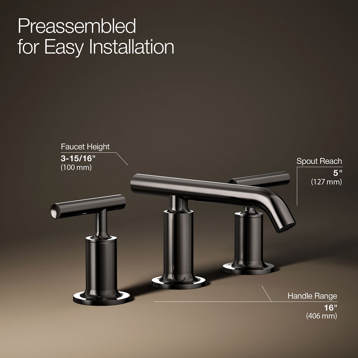 Purist® Widespread bathroom sink faucet with Lever handles, 1.2 gpm