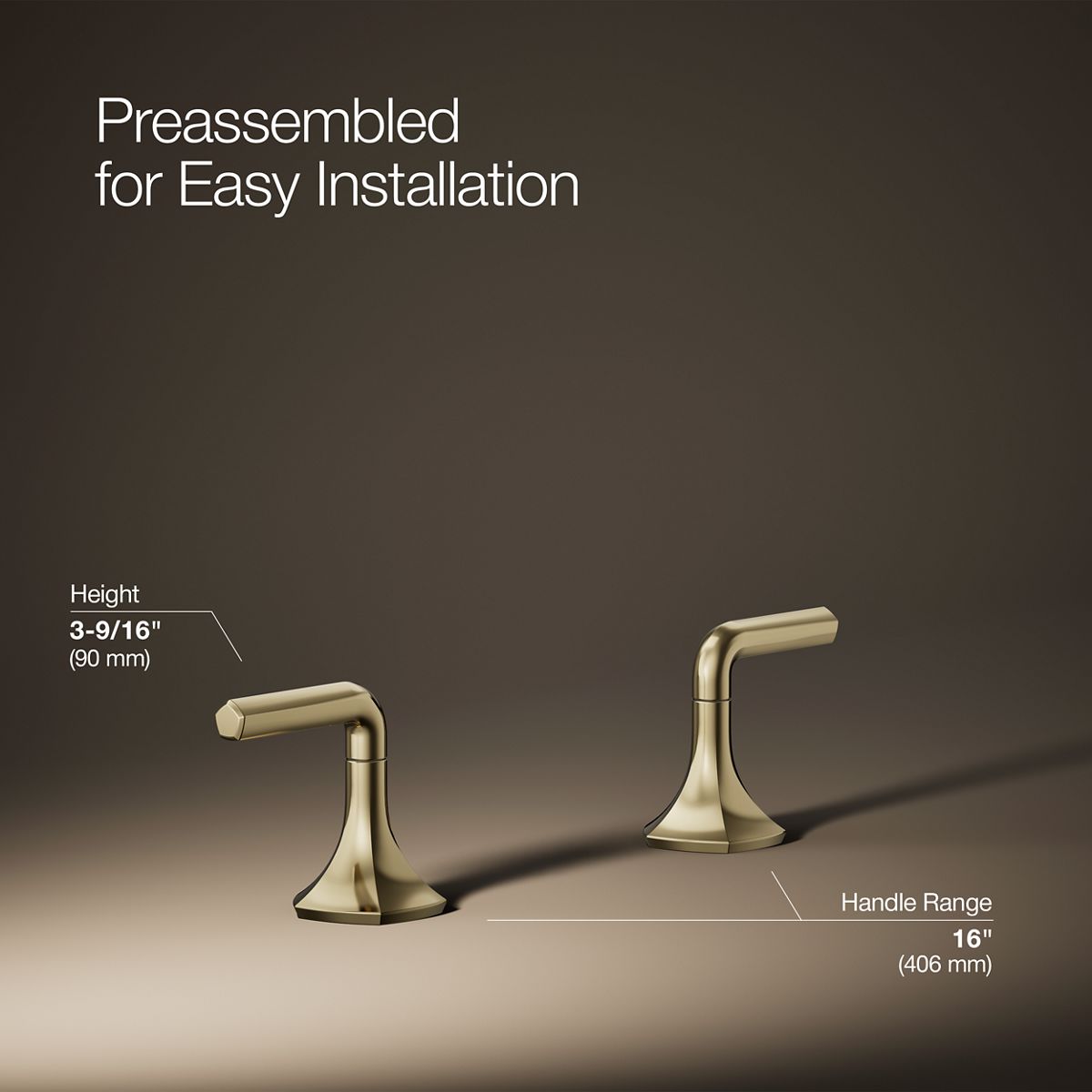Occasion® Lever bathroom sink faucet handles