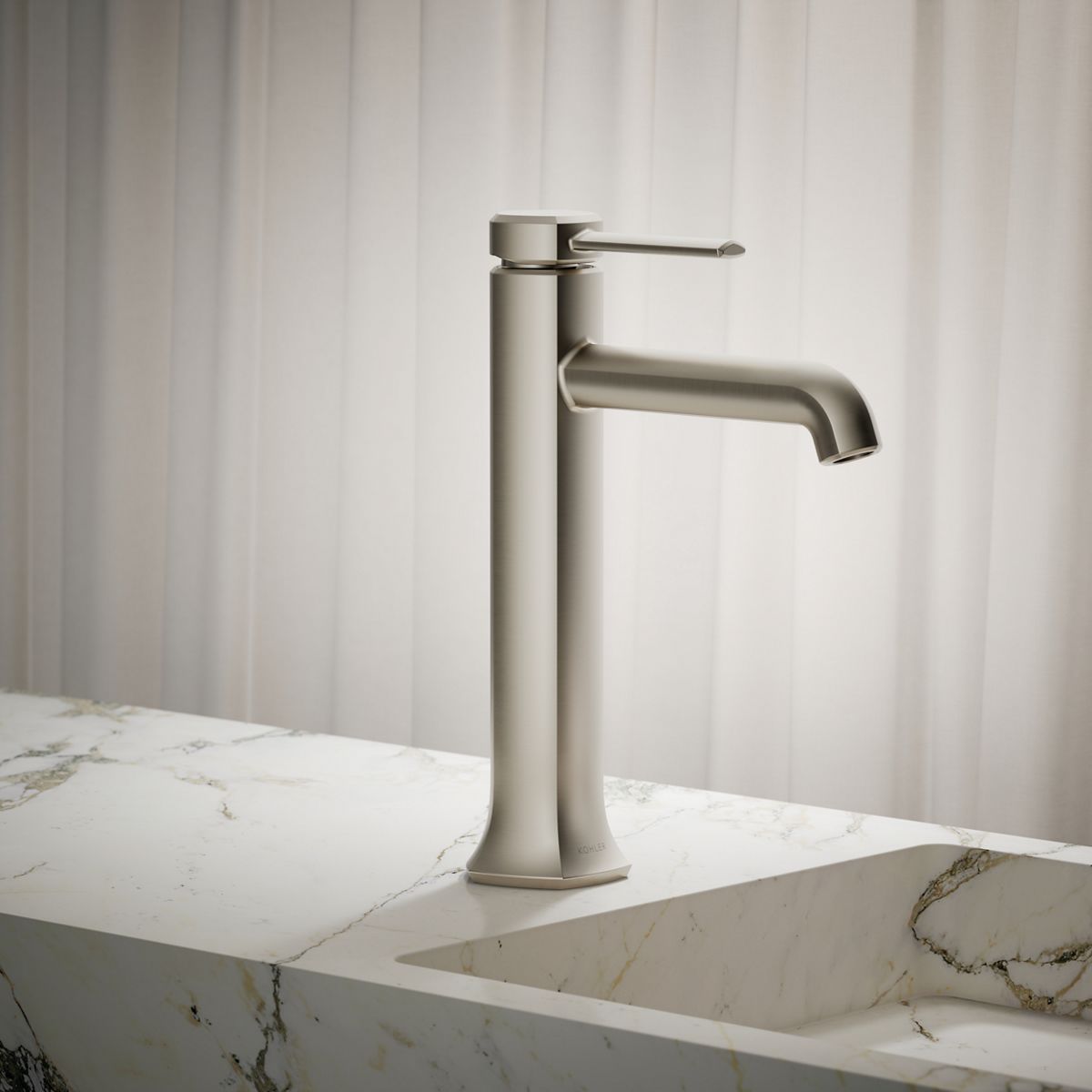 Occasion® Tall single-handle bathroom sink faucet, 1.2 gpm