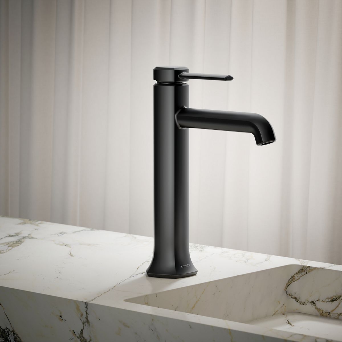 Occasion® Tall single-handle bathroom sink faucet, 1.2 gpm