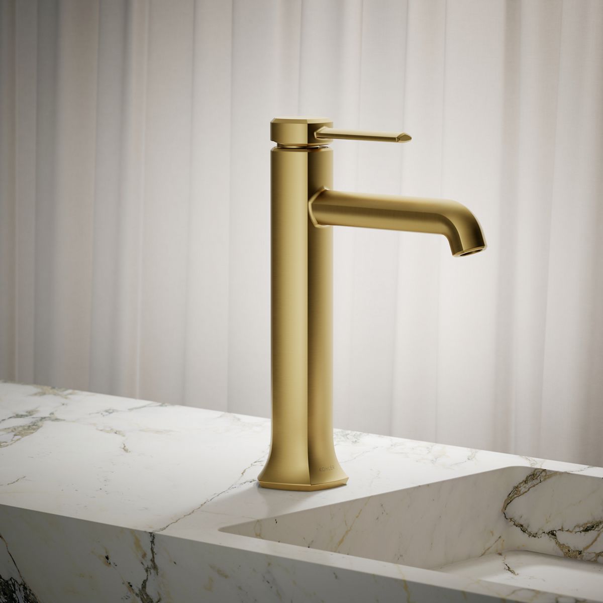 Occasion® Tall single-handle bathroom sink faucet, 1.2 gpm