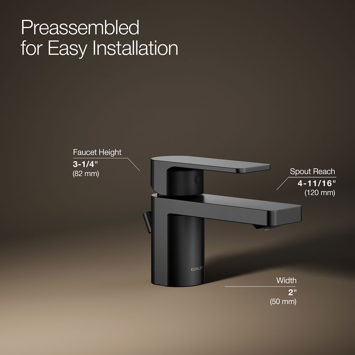 Parallel® Low single-handle bathroom sink faucet, 1.2 gpm
