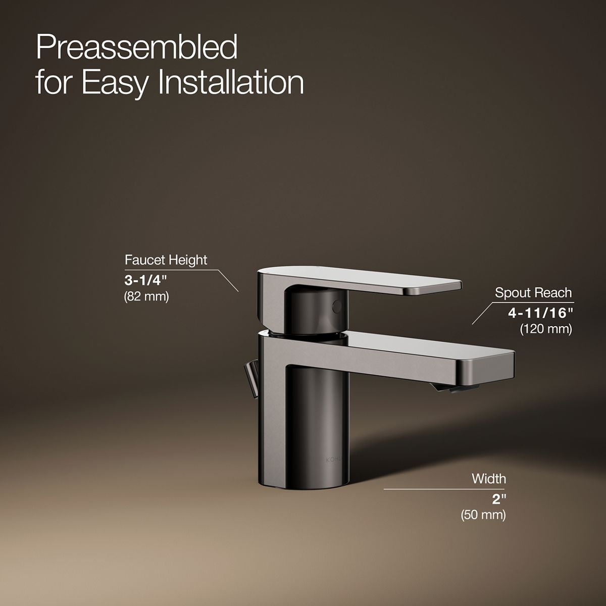 Parallel® Low single-handle bathroom sink faucet, 1.2 gpm