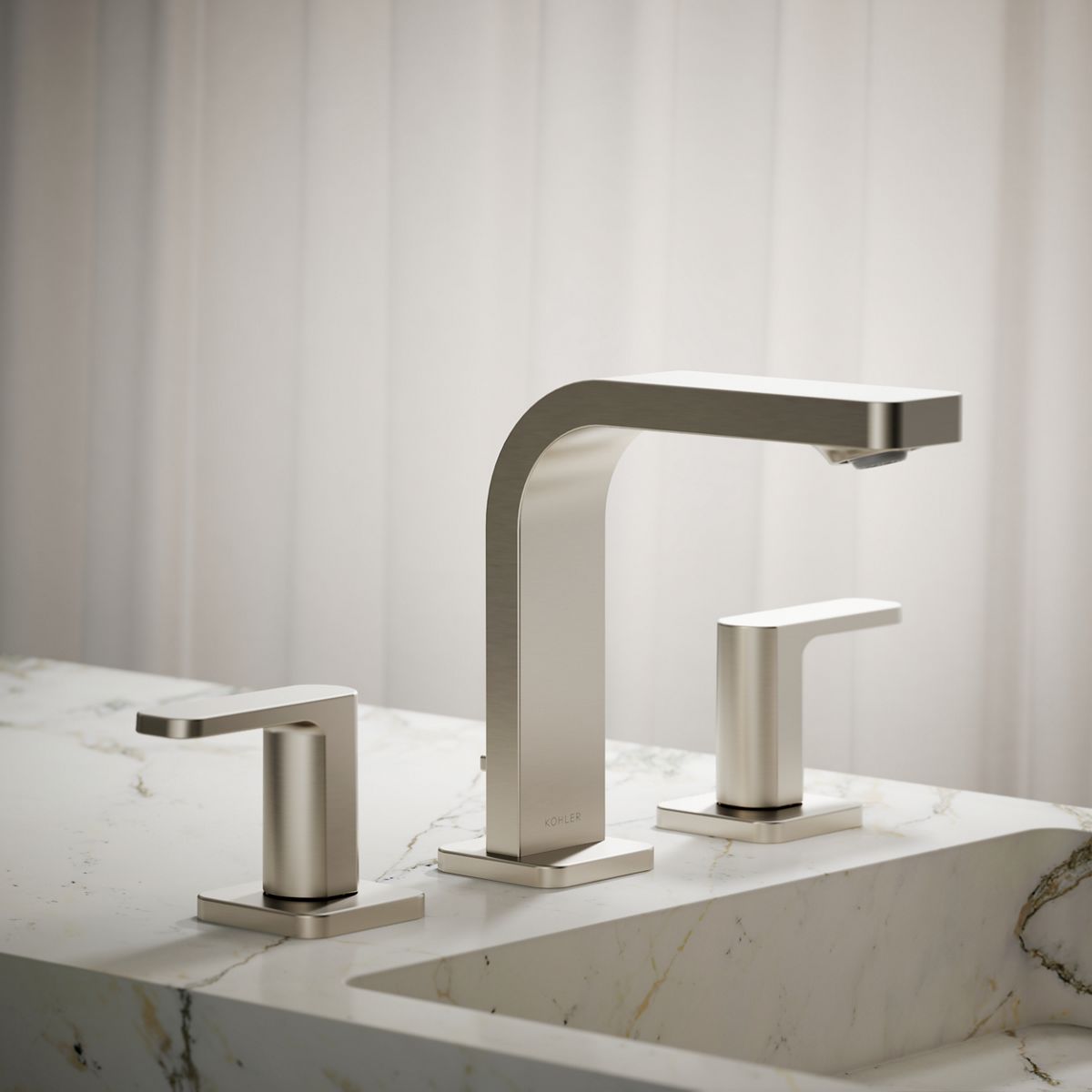 Parallel® Widespread bathroom sink faucet, 1.2 gpm