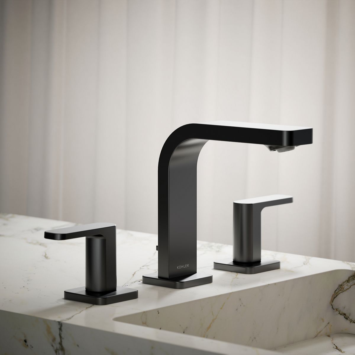 Parallel® Widespread bathroom sink faucet, 1.2 gpm