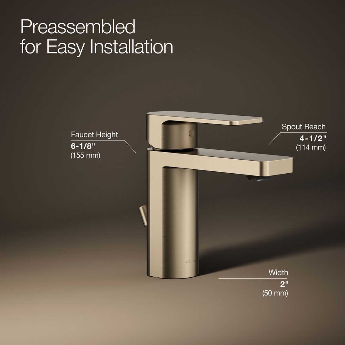 Parallel® Single-handle bathroom sink faucet, 1.0 gpm