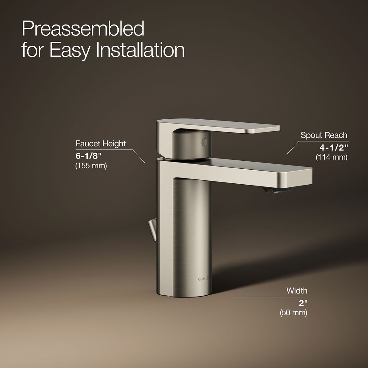 Parallel® Single-handle bathroom sink faucet, 1.0 gpm