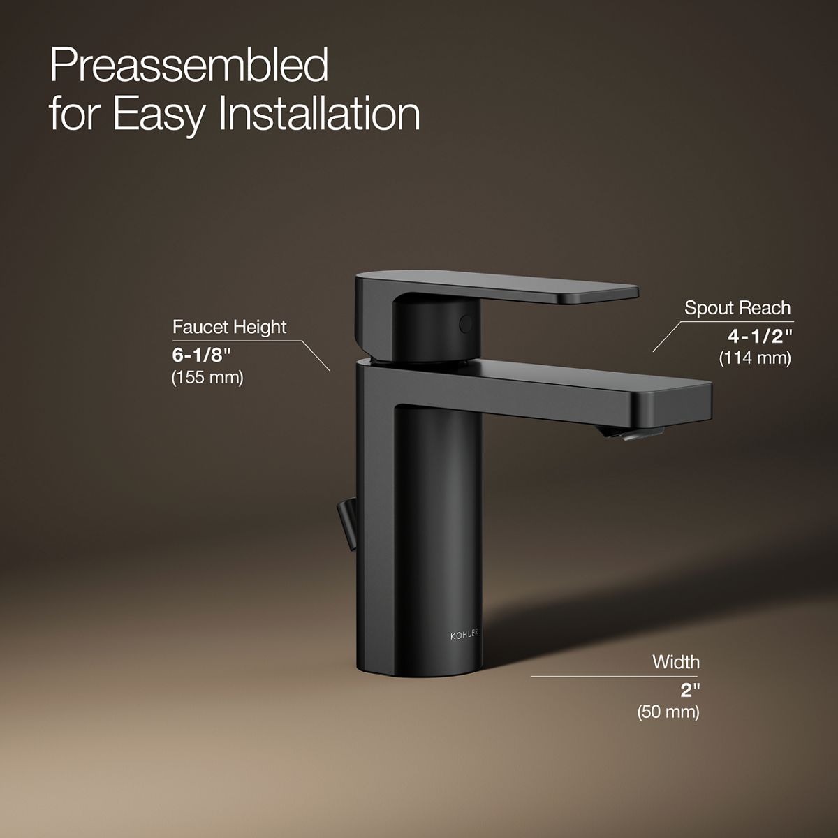 Parallel® Single-handle bathroom sink faucet, 1.0 gpm