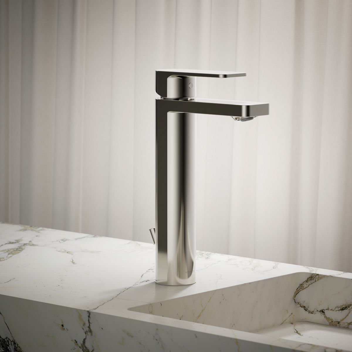 Parallel® Tall single-handle bathroom sink faucet, 1.2 gpm