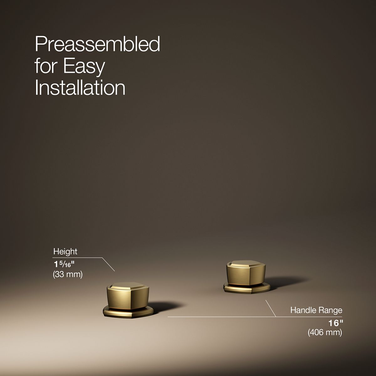 Occasion® Knob bathroom sink faucet handles