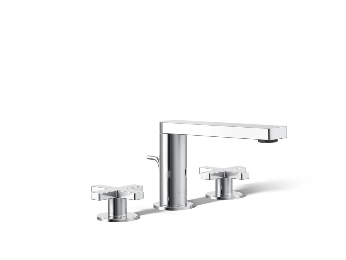 Composed® Widespread bathroom sink faucet with Cross handles, 1.2 gpm