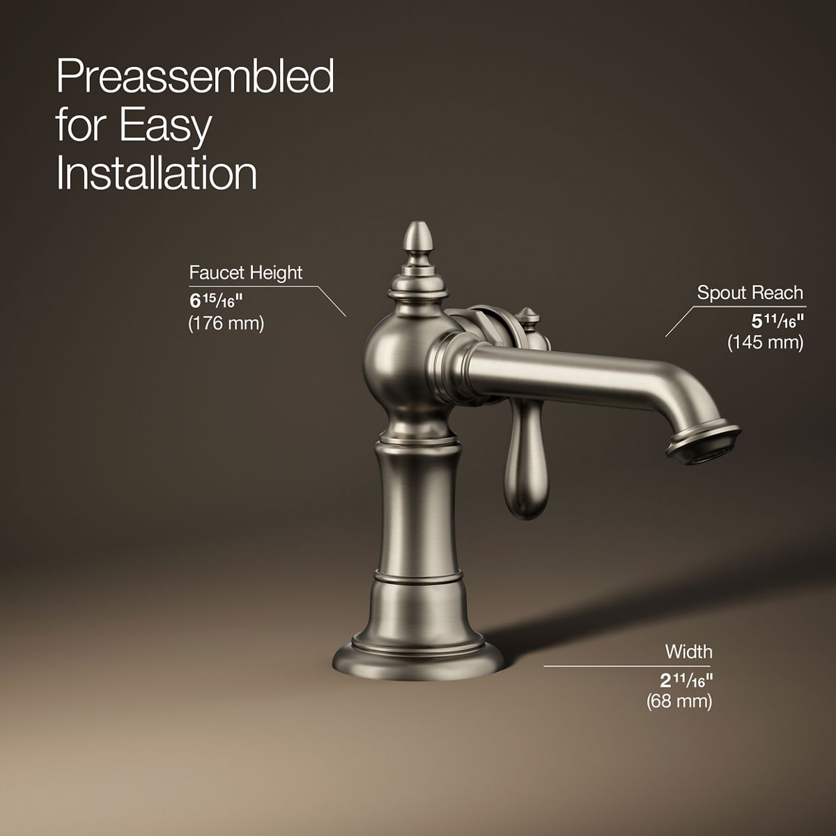 Artifacts® Single-handle bathroom sink faucet, 1.2 gpm