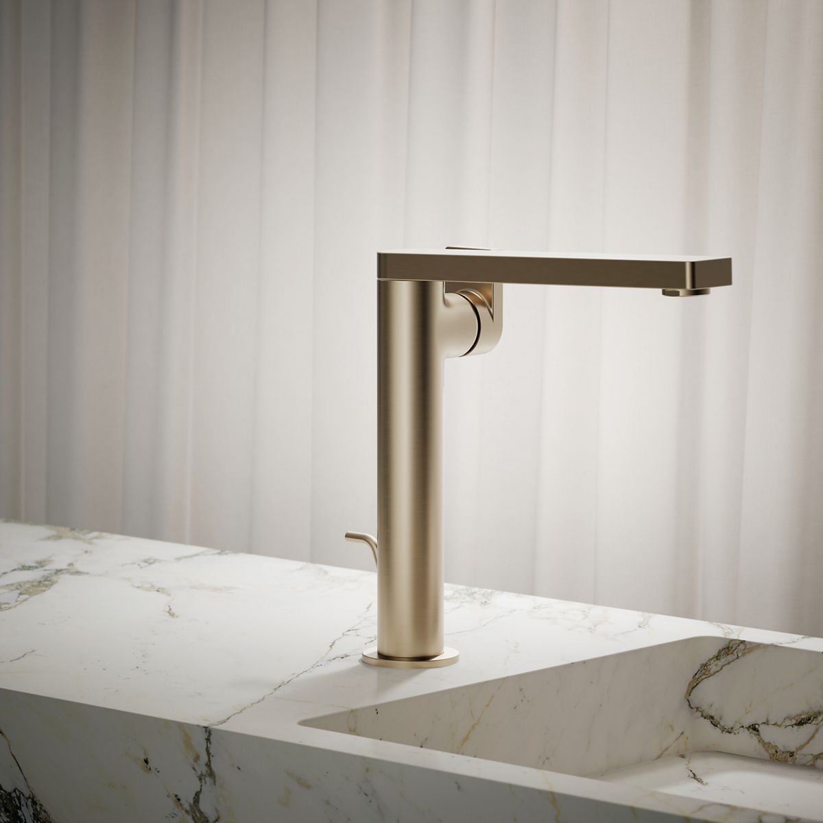 Composed® Tall single-handle bathroom sink faucet with Lever handle, 1.2 gpm
