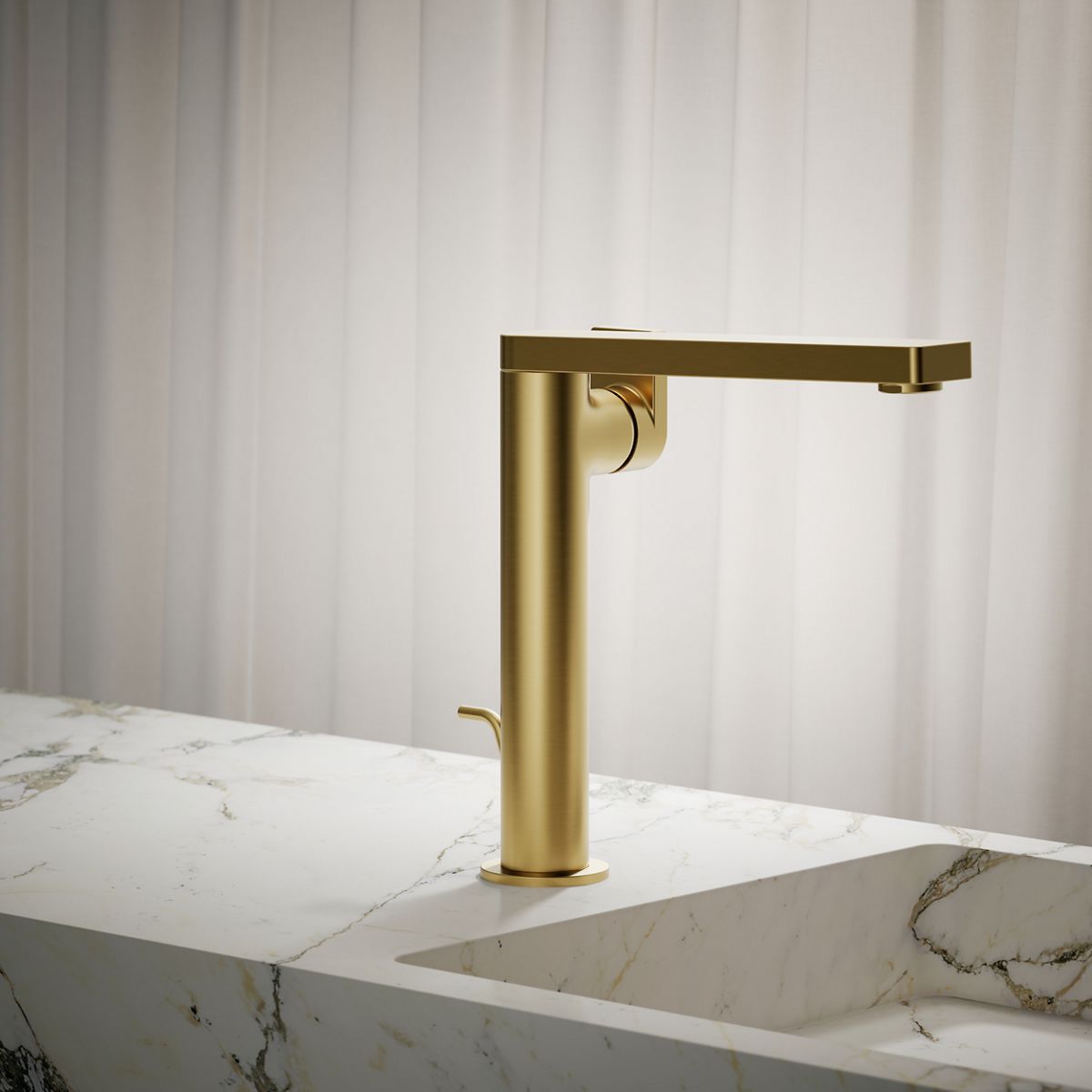 Composed® Tall single-handle bathroom sink faucet with Lever handle, 1.2 gpm